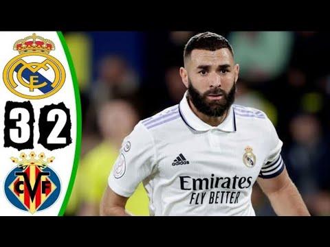 ملخص مباراة ريال مدريد وفياريال 3 2 اهداف ريال مدريد وفياريال 3 2 اهداف ريال مدريد اليوم 