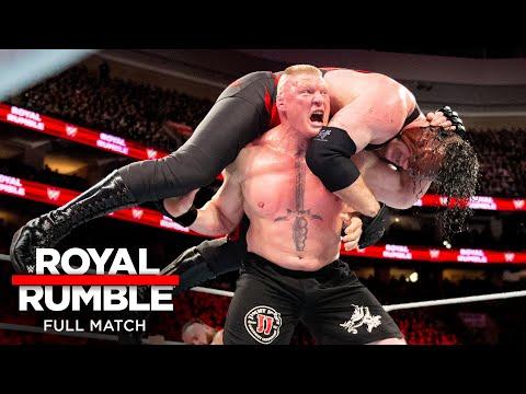 FULL MATCH Lesnar Vs Strowman Vs Kane Universal Title Triple Threat Match Royal Rumble 2018 