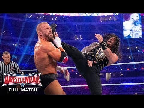 FULL MATCH Triple H Vs Roman Reigns WWE World Heavyweight Title Match WrestleMania 32 