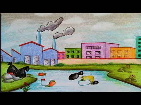 مشروع عن انواع تلوث البيئه مع التوضيح بالرسم للصف الاول 