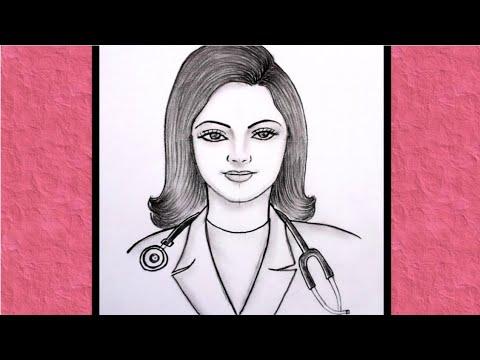Doctor Drawing Easy For Beginners National Doctor S Day Special Drawing Easy 