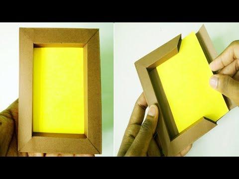 DIY Paper Photo Frame Without Glue Paper Craft Very Easy 