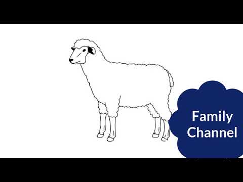 رسم خروف العيد بطريقة سهلة 