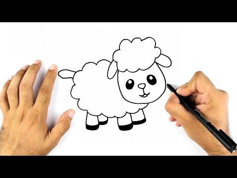 رسم خروف العيد بمناسبة عيد الاضحى خطوة بخطوة تعليم الرسم للمبتدئين 