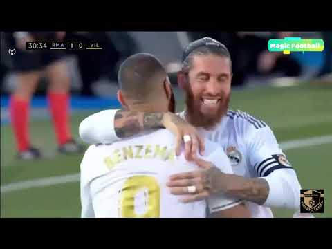 ملخص كامل لمباراة ريال مدريد وفياريال 2 1 مبارزة نارية مع كريم بنزيما يتوج ريال مدريد باللقب 