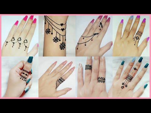 10 Easy Amazing Tattoo Ideas With Henna ١٠ اروع رسومات حناء سهلة و بسيطة 