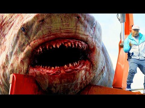 Megalodon Jumps Out Of Water Scene The Meg 2018 Movie Clip HD 
