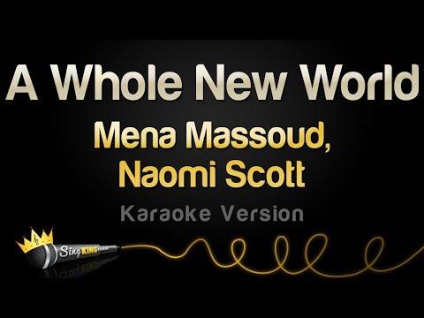 Mena Massoud Naomi Scott A Whole New World Karaoke Version 