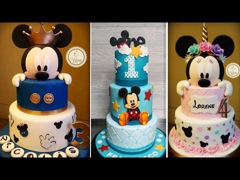 This Video Included All Ideas Of Mickey Mouse Cakes كل الافكارلتزين كيك عشكل ميكي وميني ماوس 3 