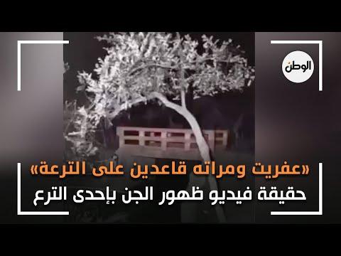 كوبري اخميم الشيطان وزوجته يجلسان على قناة فيديو حقيقية جني يظهر على إحدى القنوات في سوهاج 