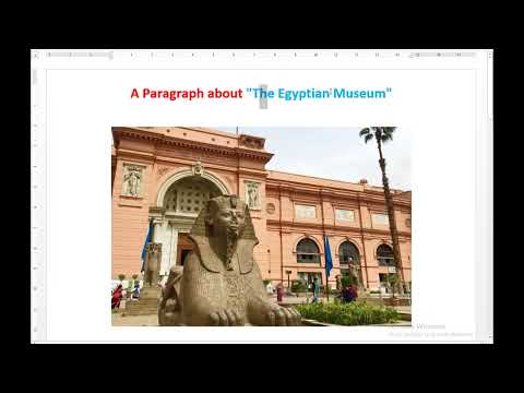 برجراف عن المتحف المصرى The Egyptian Museum 