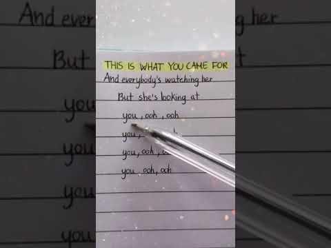 Calvin Harris Ft Rihanna This Is What You Came For Lyrics Music 2021 
