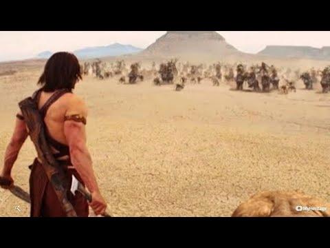 رجل بمفرده يهجم علي جيش كامل من الوحوش شاهد ماذا فعل بهن فيلم John Carter فيلم جون كارتر 