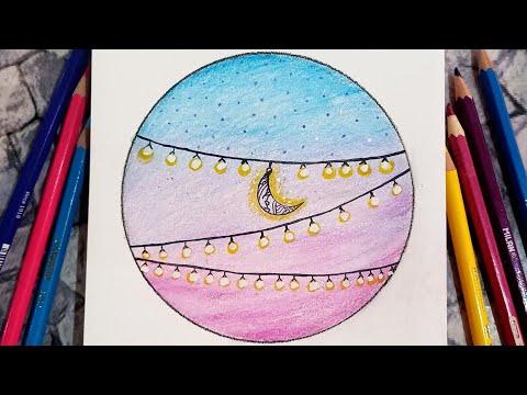 رسم سهل رسم بسيط لذكرى المولد النبوي الشريف رسم سهل جدا للمبتدئين رسم بالألوان Rsm 