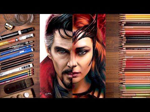 Drawing Doctor Strange Scarlet Witch Drawholic 