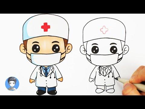 How To Draw A Cartoon Doctor 