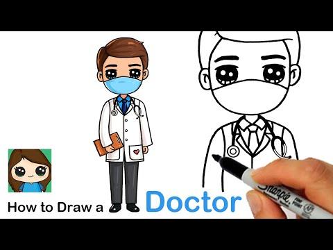 How To Draw A Doctor Health Care Hero 