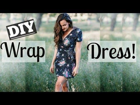 HOW TO MAKE A WRAP DRESS Easy Feat My Grandma 