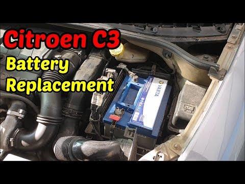 How To Replace The Battery At The Citroen C3 Citroen C3 DIY 