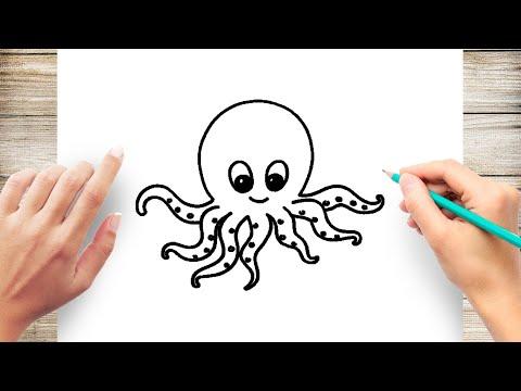 How To Draw Octopus Easy 