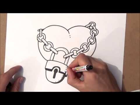 كيفية رسم القلب 