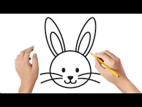 رسم ارنب بطريقة سهلة للمبتدئين رسم سهل تعليم الرسم للمبتدئين رسومات سهلة بالرصاص 