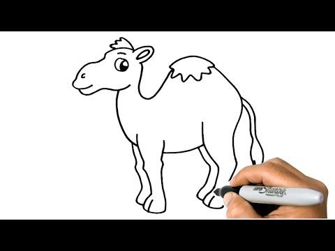 How To DRAW A CAMEL Easy Step By Step Drawing Animals 