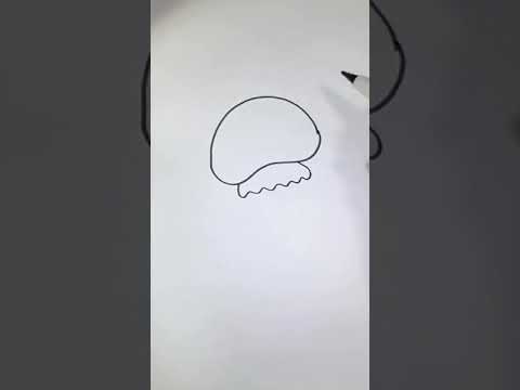 رسم قنديل البحر بطريقة سهلة وبسيطة وجميلة Shorts 