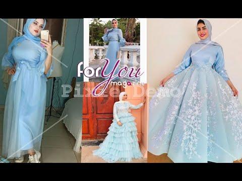 فساتين بيبي بلو للمحجبات2020 Dresses Baby Blue For Hijabs 2020 