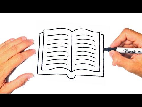 How To Draw A Open Book Step By Step Open Book Drawing Lesson 