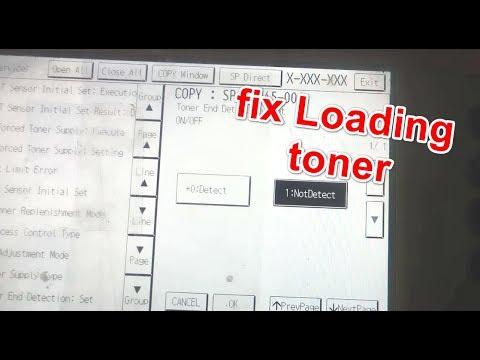 Cancel Loading Toner Ricoh Mp2500 الغاء رسالة الحبر من ماكينة التصوير 