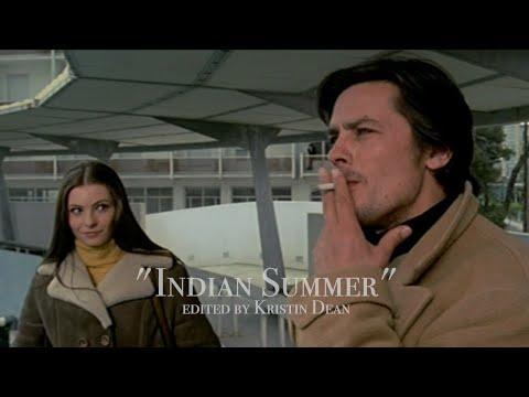 Alain Delon And Sonia Petrovna In INDIAN SUMMER 1972 