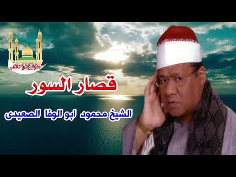 الشيخ محمود ابو الوفا الصعيدى قصار السور 
