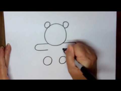 طريقة رسم دمية للأطفال خطوة بخطوة 