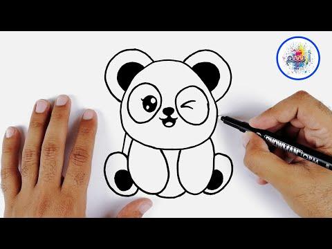 رسم سهل جدا للمبتدئين تعلم كيف ترسم دب قطبي بطريقة سهلة و بسيطة كيفية رسم دبدوب 