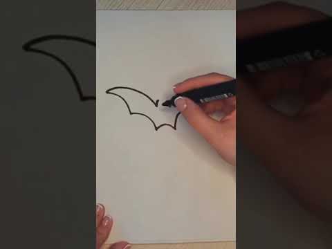How To Draw Bat Shorts Draw Simpleart Drawing Paint Artchallenge Art 