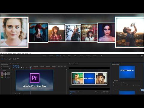 قالب بريمير مجاني I Premiere Pro قالب لعرض الصور مع شرح سهل للتعديل. مقدمة الصورة النظيفة 