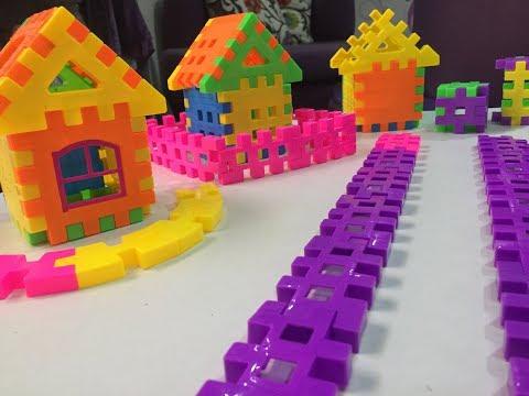 العاب تركيب مكعبات للاطفال العاب بناء مكعبات اشكال بيت 