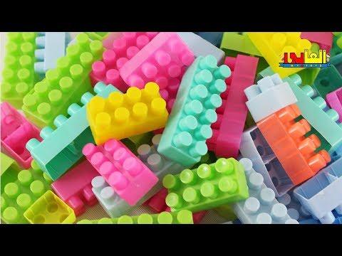مكعبات الاطفال لعبة تركيب المكعبات وبناء بيت لتنمية ذكاء الاطفالBuilding Blocks Toys 