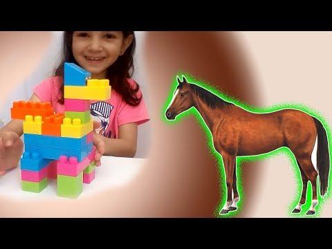 لعبة المكعبات كيفية بناء الحصان مكعبات اطفال العاب مكعبات لعبة المكعبات العاب ليجو 