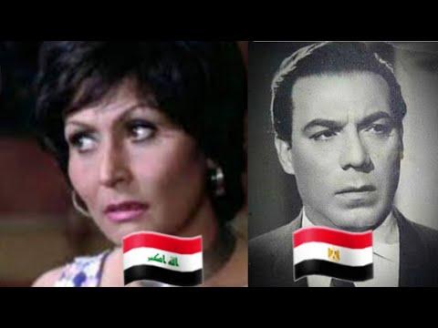 قبلات ساخنة من الفنان المصري فريد شوقي والممثلة العراقية سهير البابلي 