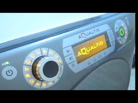 وضع الاختبار وضبط المصنع Ariston Aqualtis كيفية إعادة ضبط غسالة Everyhotpoint HOTPOINT AQUALTIS 