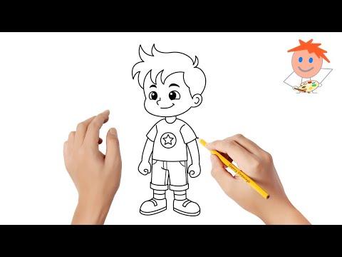 How To Draw A Little Boy Easy Drawings 