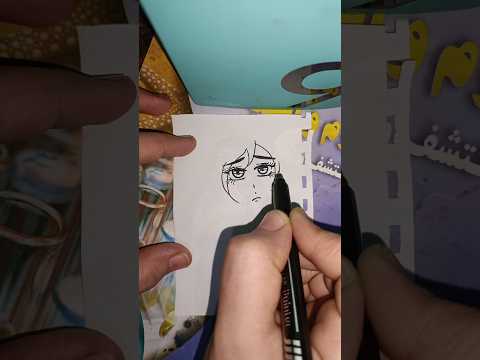 رسم انمي حزين قصير العدو 