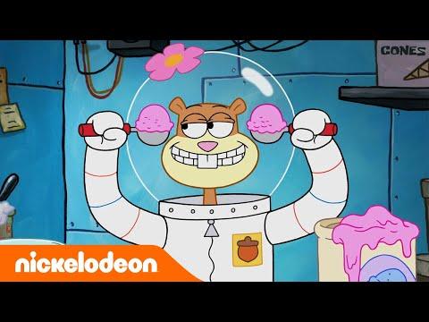 سبونج بوب تجارب ساندي على سبونج بوب وبسيط Nickelodeon Arabia 
