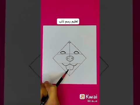 رسم ذئب تعليم الرسم 