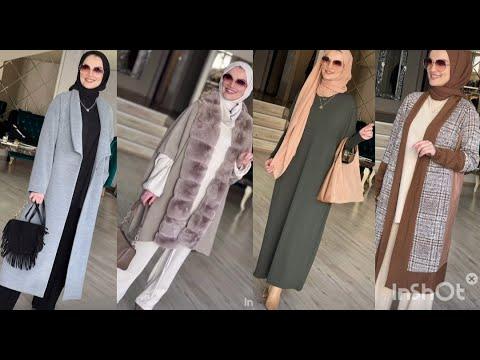 أرقى وأشيك وأجمل موديلات من ملابس شتوية للمحجبات موضة خريف و شتاء 2023 Hijab Style 2023 
