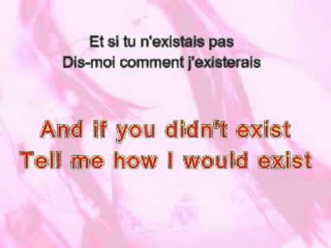 Joe Dassin Et Si Tu N Existais Pas English Lyrics 