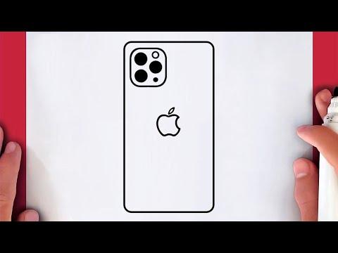 كيف ترسم ايفون ابل سهل خطوة بخطوة رسم سهل كيف ترسم ايفون تعليم الرسم Drawing Apple IPhone 
