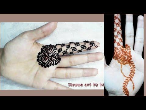 نقش حناء على كف اليد جميل للاعياد و المناسبات The Most Beautiful Henna On The Palm Of The Hand 